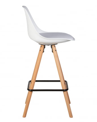 Стул полубарный DOBRIN RONNI Белый ZL-W-02_2