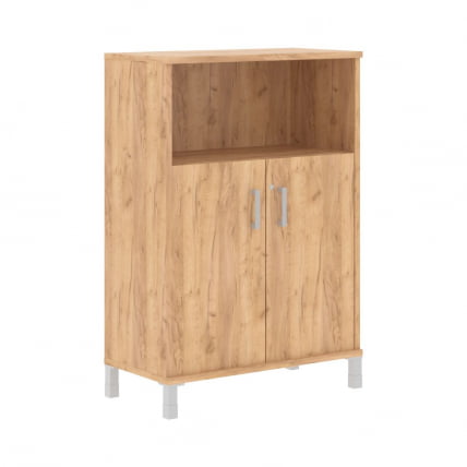 Стеллаж дверь ДСП с замком В420.3 Дуб Бофорд_0