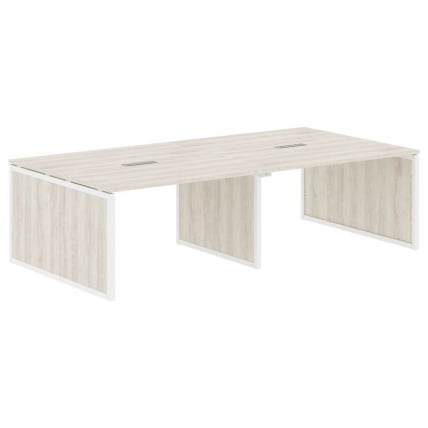 Конференц-стол XTEN-QP XQPSCT 2714 Сосна Эдмонт Белый_0