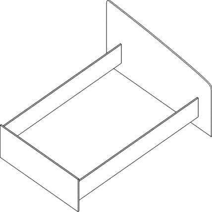Кровать Проспект Гм.КРО-15 бук светлый_0
