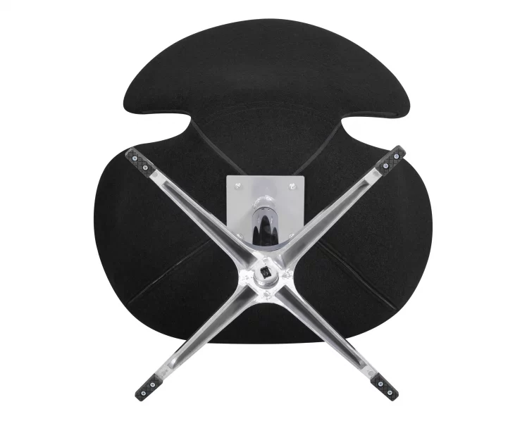 Кресло дизайнерское DOBRIN SWAN Черная ткань AF9_6