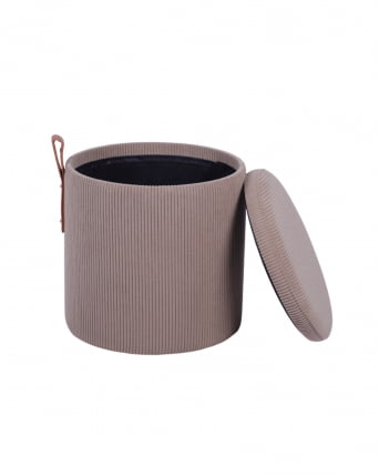 Пуф Руни S с ящиком вельвет коричневый_3