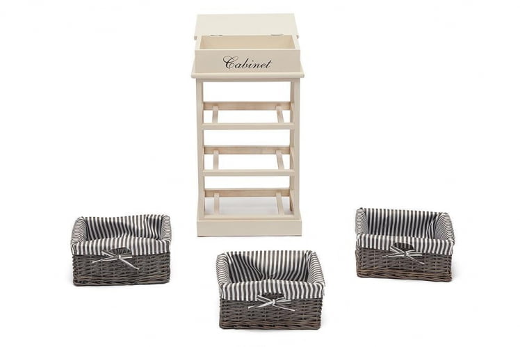 Тумба с 3 корзинами и ящиком Secret De Maison OUVERTURE 3 ( mod. 4336 ) Слоновая кость_1