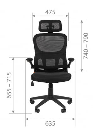 Офисное кресло Chairman  630 Черное_4
