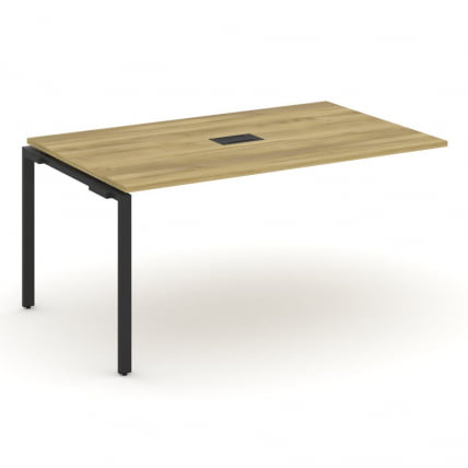 Проходной наборный элемент переговорного стола CONCEPT CN.NPRG-014 Дуб Винченцо Черный_0