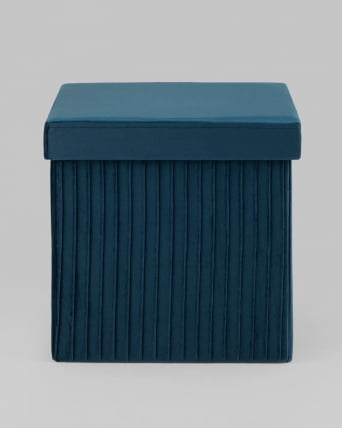 Пуф складной с ящиком Store Square Синий_3