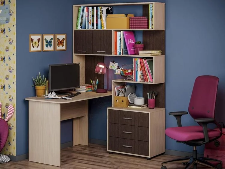 Уголок школьника Паскаль НМ-3 Дуб млечный/Венге_0