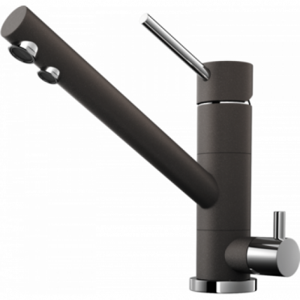 Смеситель Omoikiri Tonami-Dc Латунь/Гранит/Темный Шоколад_0