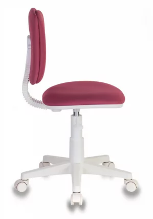 Кресло детское Бюрократ CH-W204NX (пластик белый) Розовый 26-31_2