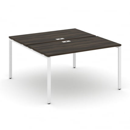 Рабочая станция двухсторонняя на 2 места CONCEPT CN.DRS-003 Дуб Мали Белый_0