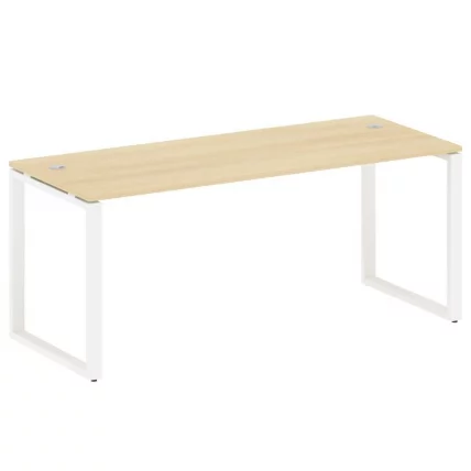 Стол письменный на О-образном м/к METAL SYSTEM БО.СП-5 Акация/Белый_0