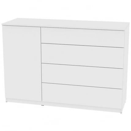 Комод Калисто(K42)923х1352х468PUSHtoOPEN(Белый)_0