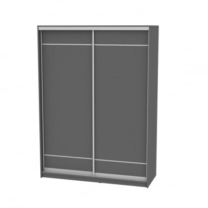 Шкаф-купе B-220х160х60-1(Графит-D7D7)_0