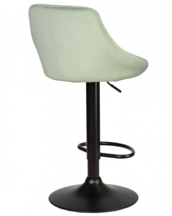 Стул барный DOBRIN LOGAN BLACK (мятный велюр (MJ9-87)) 2 шт_4