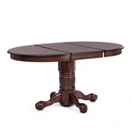 Стол круглый раскладной Rochester -STC- (4260-STC) дерево гевея/мдф, 106 (150) х 106 х 75 см, Tobacco_4