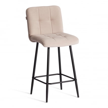 Полубарный стул Medeo/Медео велюр, бежевый, 7, 42х56х102 см_0