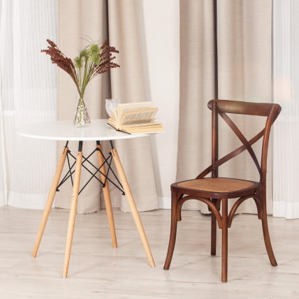 Стул CРОСС (мод.CБ2001) дерево береза, 49.5*53.5*87, Темный Орех (№5) / CROSS (mod.CB2001)_11