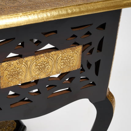 Столик Secret De Maison FUMO ( mod. ND-027) дерево манго, 38x46, этническая роспись_2