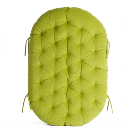 Диван MAMASAN/МАМАСАН 23/02 W /с подушкой/ подушка 182х119 см, 169х102х80 см, Cognac (коньяк), флок, олива, 23_13