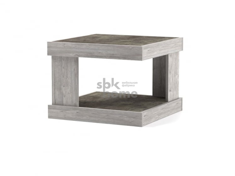 Стол журнальный, Лайт (602*602*450) Риббек серый, 60602 _0