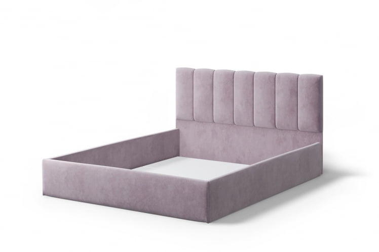 Кровать Элен 1400*2000 мм, велюр НЕО 15, лиловый / NEO_1