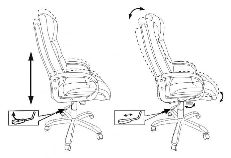 Кресло руководителя Бюрократ CH-824B/MF111-2_5