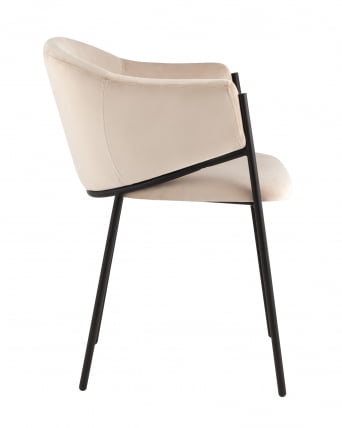 Стул Брасе велюр Молочный / Brace_2