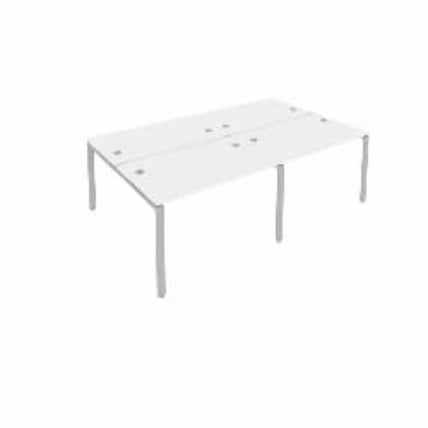 Рабочая станция на 4 раб.места Metal System Б.СМ-4.2 Белый/Серый_0