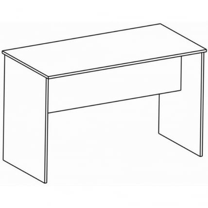 Стол рабочий с опорами Sigma SG.400.WH Белый_1