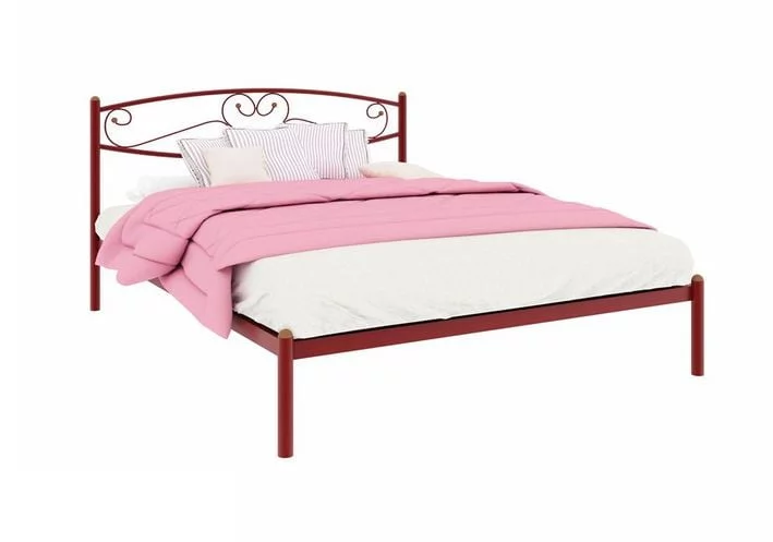 Кровать Каролина 1200х1900 Красная_0