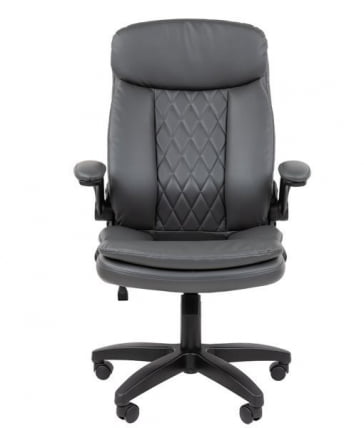 Кресло офисное CHAIRMAN 533 экокожа Серый_1