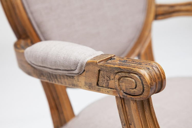 Кресло MEDALION (mod.CB2245) дерево береза, 99х59х48см, Груша (№3)_4