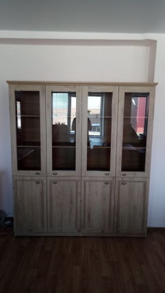 Двери рамочные стеклянные RGFD 42-2 Дуб Бофорд_1