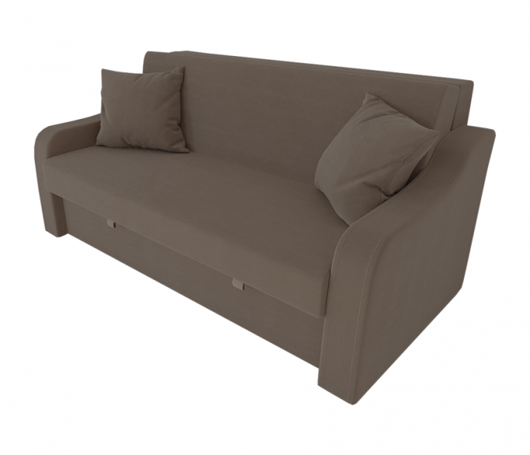 Диван Аккорд Большой (Berhouse) Цвет фасада: Коричневый Велюто 23; Тип: Прямой; Материал фасада: Металл/Велюр_0