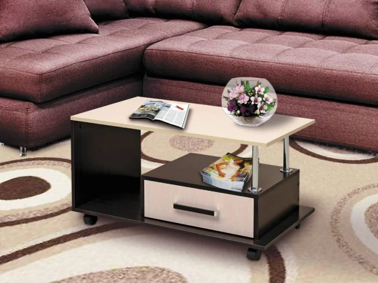 Стол журнальный №13 Венге/Дуб молочный_0