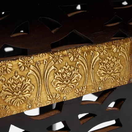 Столик Secret De Maison FUMO ( mod. ND-027) дерево манго, 38x46, этническая роспись_4