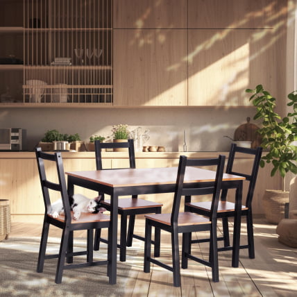 Стул Соната / Соната чаир массив сосны, 41х50х95 см, антик/черный / Sonata chair_4