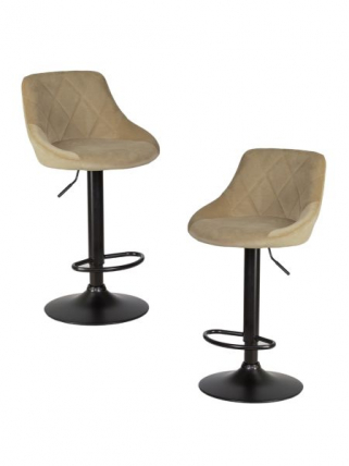 Стул барный DOBRIN LOGAN BLACK (мокко велюр (MJ9-9)) 2 шт_0