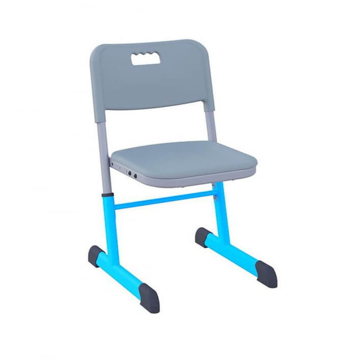 Стул ученический НОМАД регулируемый по высоте (рост 3-7) Голубой/Серый / NOMAD_0
