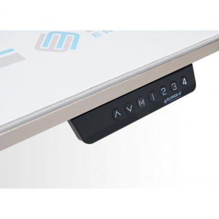 Стол для компьютера (для геймеров) с подставкой под клавиатуру и электрической регулировкой по высоте Eureka ERK-ED71-MW_12