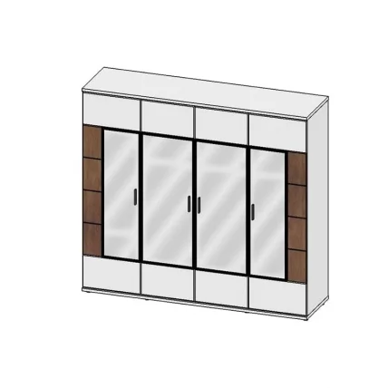 Шкаф-гардероб Корано Бм.Кор-40 ольха_0