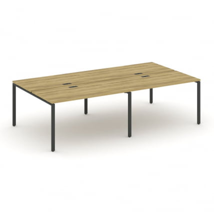 Рабочая станция двухсторонняя на 4 места CONCEPT CN.DRS-006 Дуб Винченцо Антрацит_0