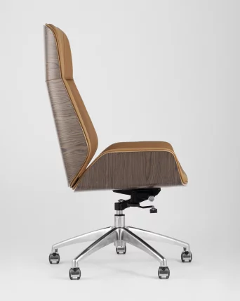Кресло руководителя ТопЧаирс Cровн Коричневое / TopChairs Crown_4
