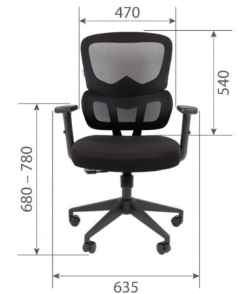 Кресло руководителя Chairman CH560 БП Черный_6