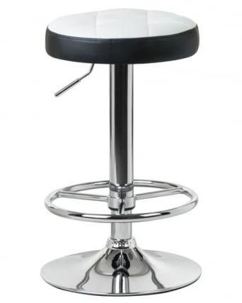 Табурет барный ДОБРИН БРУНО (бело-черный) 2 шт / DOBRIN BRUNO_1