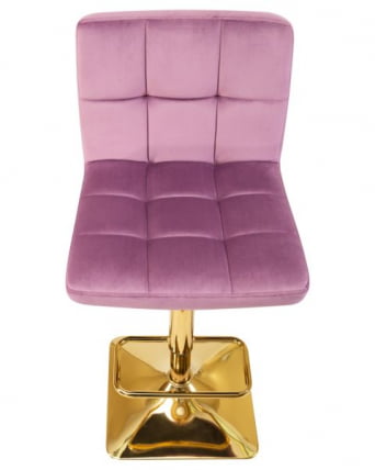 Стул барный ДОБРИН ГОЛДИЕ (пудрово-сиреневый велюр (МДЖ9-52)) 2 шт / DOBRIN GOLDIE (MJ9-52))_7