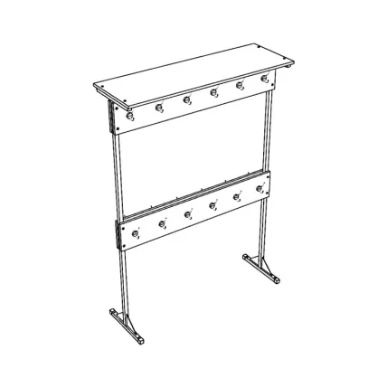 Вешалка напольная двухсторонняя АЛц.ВДМ-24_1