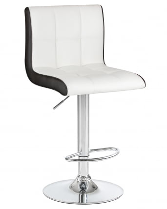 Стул барный DOBRIN CANDY (бело-черный) 2 шт_1