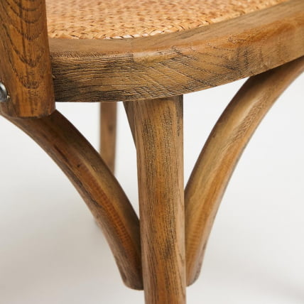 Стул с подлокотниками CROSS (mod.CB2008) дерево береза, 91х55х52см, Груша (№3)_4