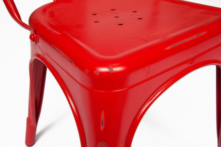 Стул LOFT CHAIR (mod. 012) металл, 45*35*85см, красный/red vintage_5